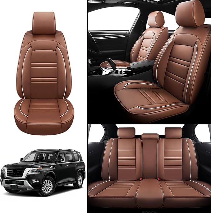 Seat Covers for Nissan Car Armada 2004-2024 | 5-Seats Leather Seat Covers - Image 2