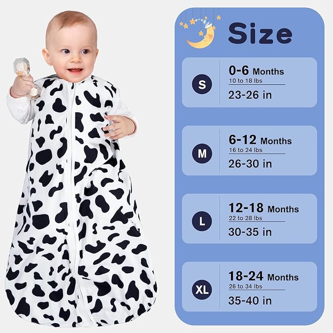 Baby Sleep Sack 0-6 Months Baby Wearable Blanket 100% Rayon Cotton 2-Way Zipper - Image 6