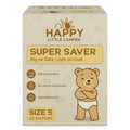 Happy Little Camper Super Saver Diapers, Size 5, Fragrance-Free, Ultra Absorbent by HappyLittleCamper