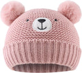 JANGANNSA Cute Bear Baby Beanie Pompom Baby Boys Hat Infant Toddler Winter by JANGANNSA