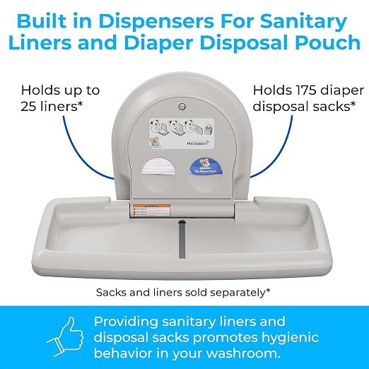 Koala Kare Surface-Mounted Horizontal Baby Changing Station, Model KB300-05 - Image 9