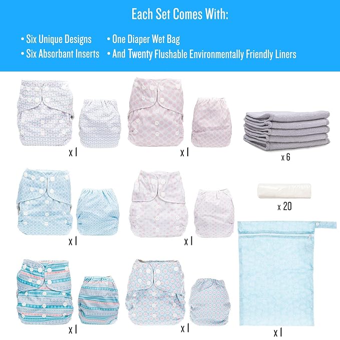 Simple Being Reusable Cloth Diapers, Double Gusset, One Size Adjustable - Image 5