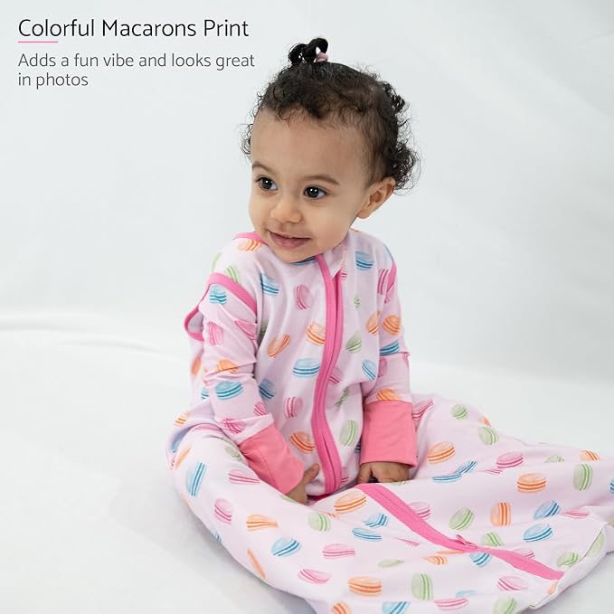 LollyBanks Baby Sleep Sack, 100% Cotton Wearable Blanket 2-Way Zipper Sleep - Image 3