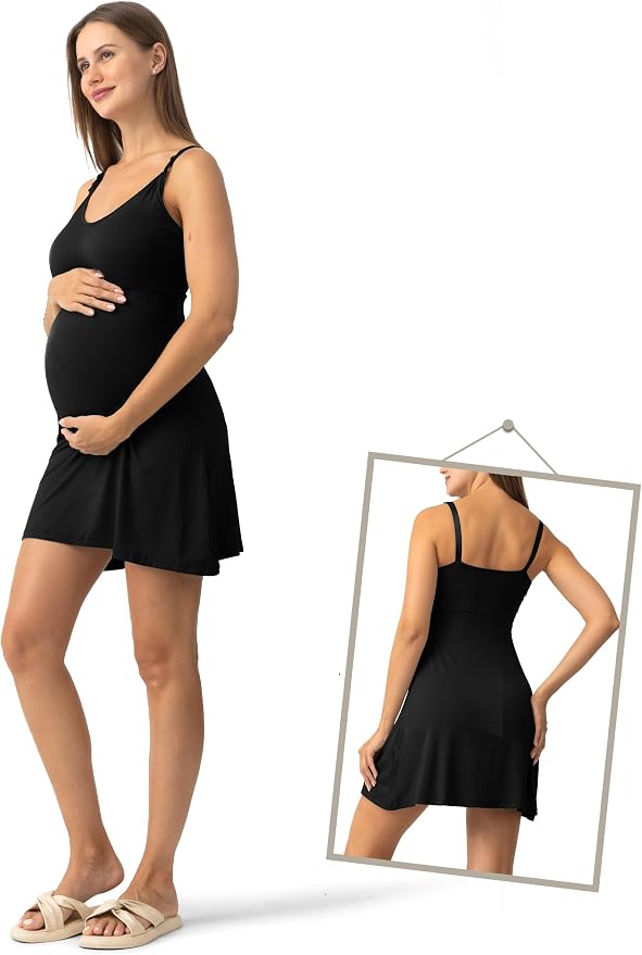 SUNNYBUY Women's Nursing Nightgown Maternity Robe Set, 3 in 1 Labor Delivery - Image 5