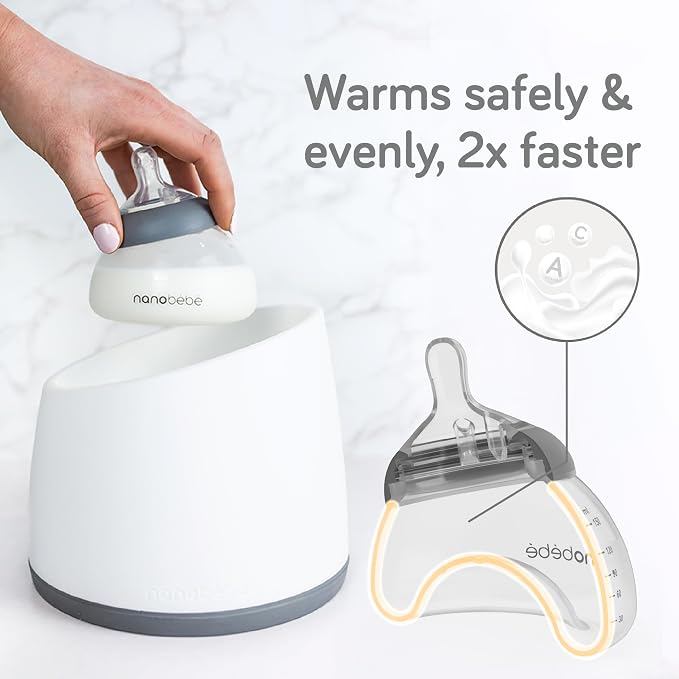 Nanobebe Breastmilk Bottle, Breastfeeding Newborn Breast Like, Anti Colic - Image 3