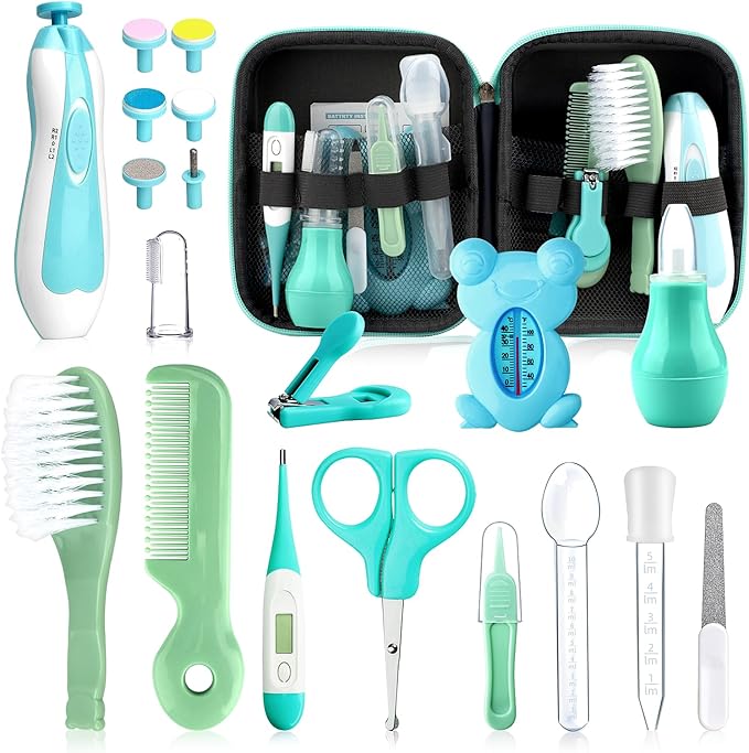 Baby Healthcare and Grooming Kit, 20 in 1 Portable Baby Safety Care Set - Image 9