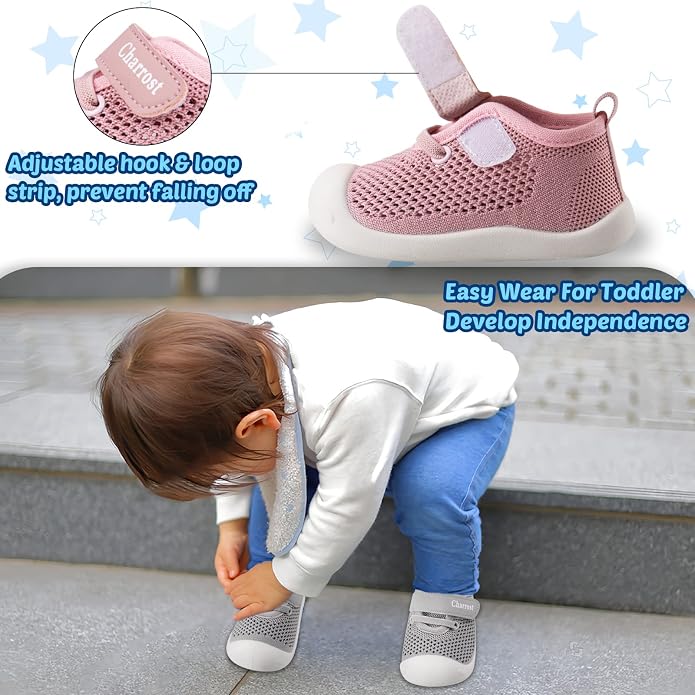 Baby Walking Shoes Toddler Girl Boy Soft Sole Breathable Cotton Canvas Shoes - Image 2