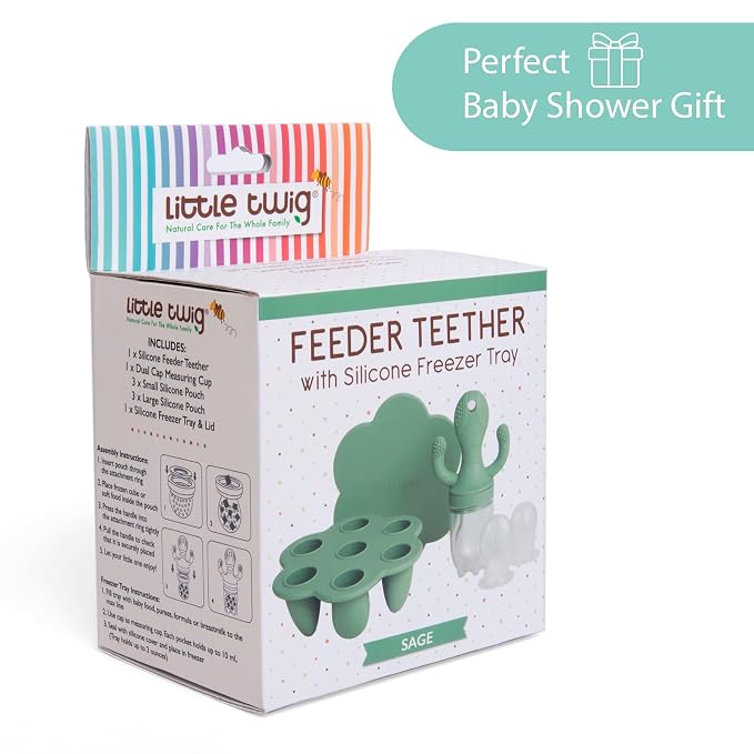Little Twig Baby Fruit Feeder Pacifier Teether | Baby Food Freezer Tray - Image 9