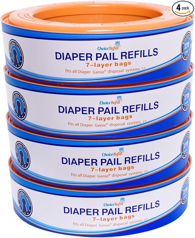 Compatible with Diaper Genie Pails by ChoiceRefill