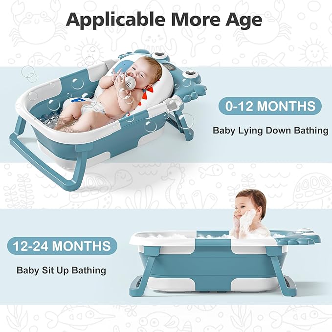 Collapsible Baby Bathtub for Newborns - Image 4