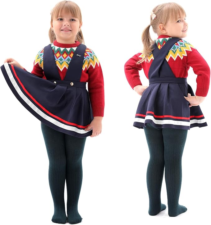 EPEIUS Baby Girl Tights Thick Cable Knit Leggings Stockings Cotton Pantyhose - Image 6