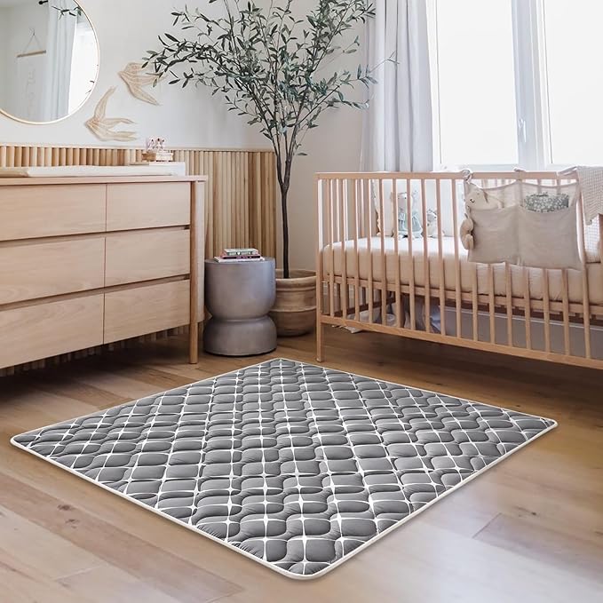 High-Density Foam Baby Play Mat, 59x59 Inches Thicken One-Piece Comfortable and - Image 6