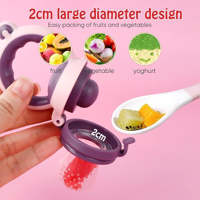 Baby Solids/Frozen Fruit Feeder Pacifier, Infant Teether Toy 4M+, BPA-Free - Image 7