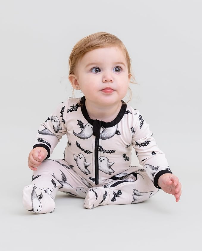 O2 BABY Baby Boys Girls Organic Cotton Zip-Front Sleeper Pajamas, Footed Sleep - Image 3