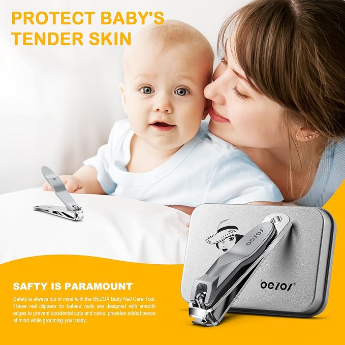BEZOX Safe Baby Nail Clippers, Small Jaw Kids Nail Clipper Trimmers - Image 2