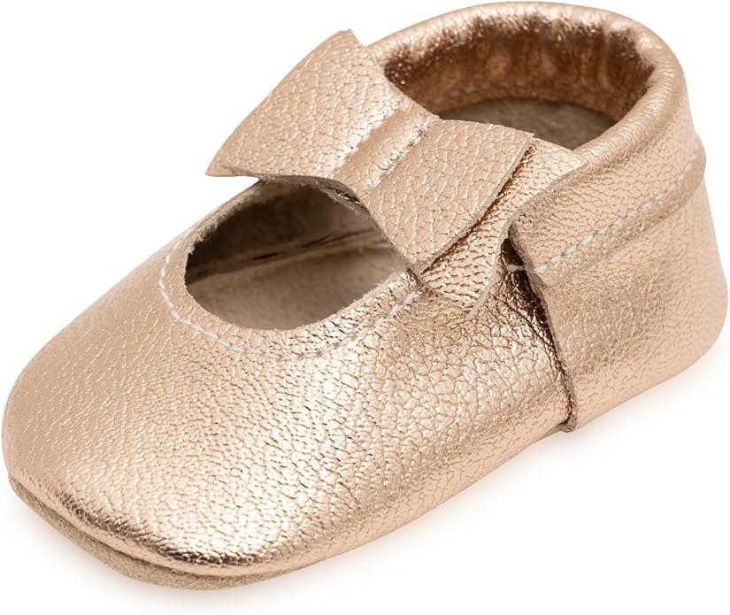 BirdRock Baby Bow and Knot Moccasins by BirdRockBaby