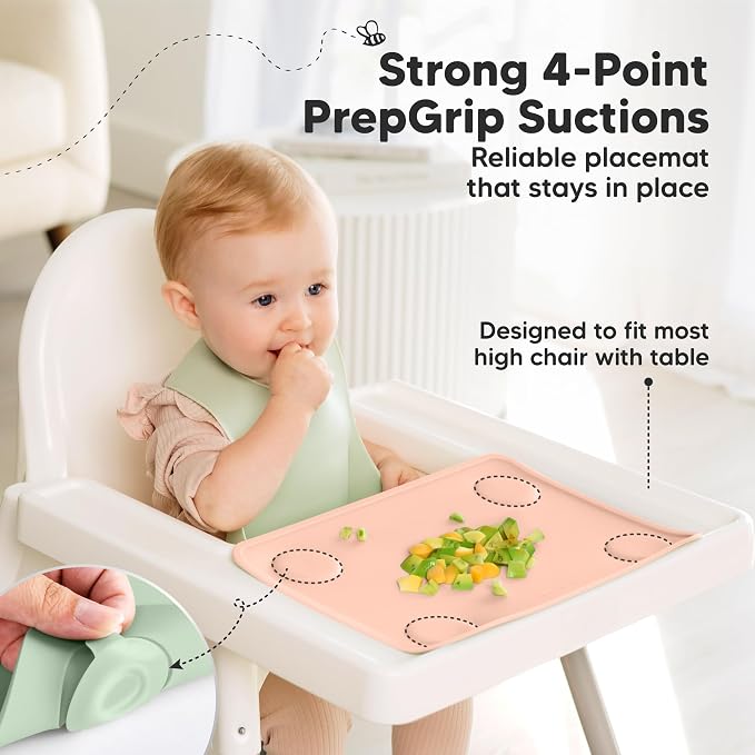 KeaBabies 2-Pack Silicone Placemats - Image 4