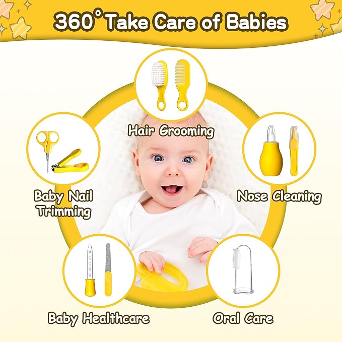 Baby Grooming Kit for Boys Girls Safety Newborn Nursery Essentials Grooming Set - Image 3