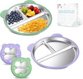 Stainless Steel Kids Plate by Unknown