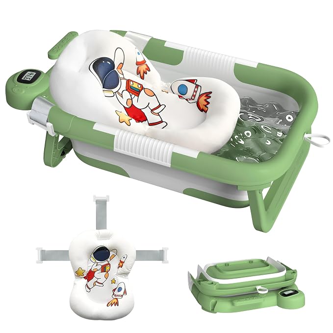 Collapsible Baby Bathtub for Newborn to Toddler, Portable Baby Bath Tub for by Unknown
