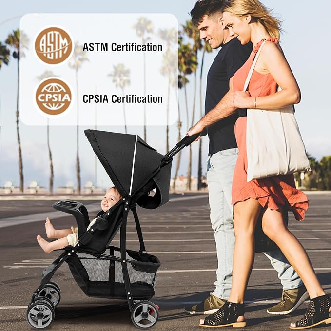 Baby Joy Lightweight Stroller, Compact Toddler Travel Stroller - Image 9