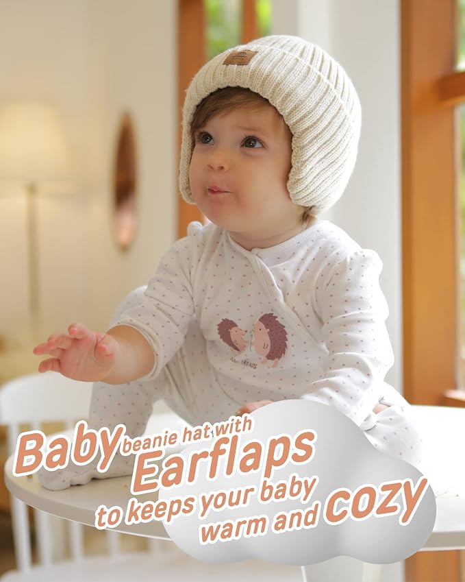 Baby Beanie Fleece Lined Toddler Winter Hat - Image 4