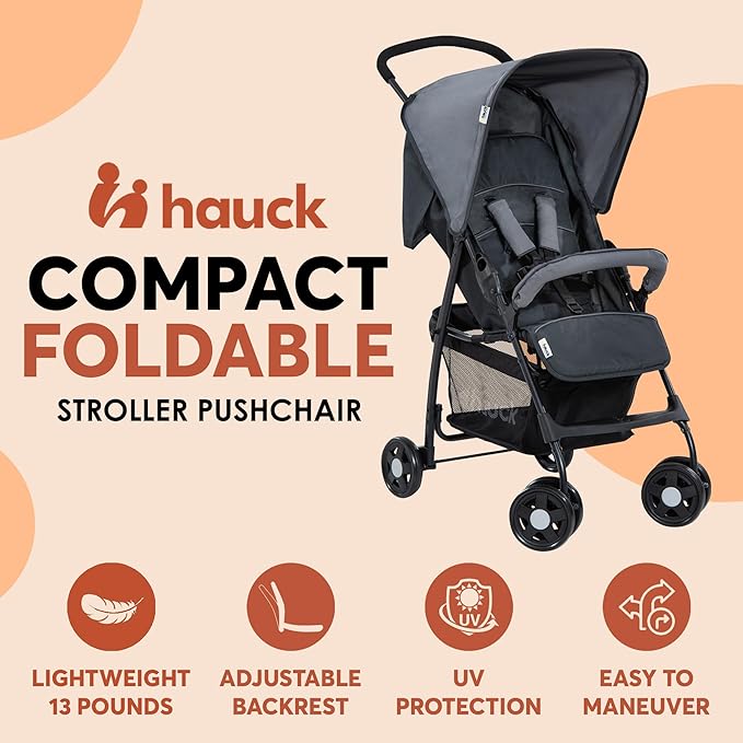 hauck Lightweight and Compact Travel Baby/Toddler Foldable Stroller, - Image 3