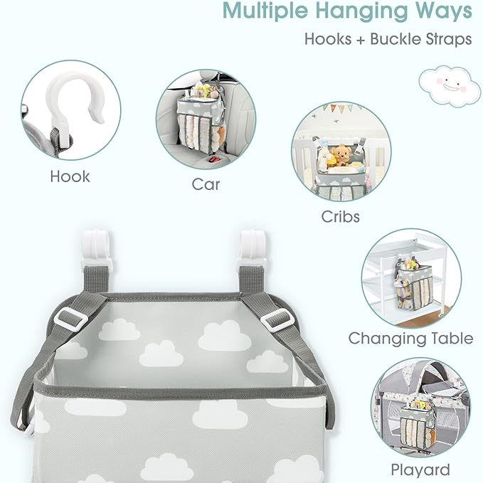 Maliton Hanging Diaper Caddy Organizer - Image 4