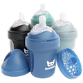 Herobility Double Anti-Colic Baby Bottles – 5 fl oz/140ml – 4-Pack – Multicolor by Herobility