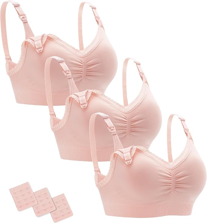 Stelle Lace Nursing Bras for Breastfeeding Seamless Pregnancy Maternity by StelleAthletica