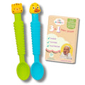 3-in-1 Silicone Baby Spoon Self Feeding 6+ Months by LittleGrubbers