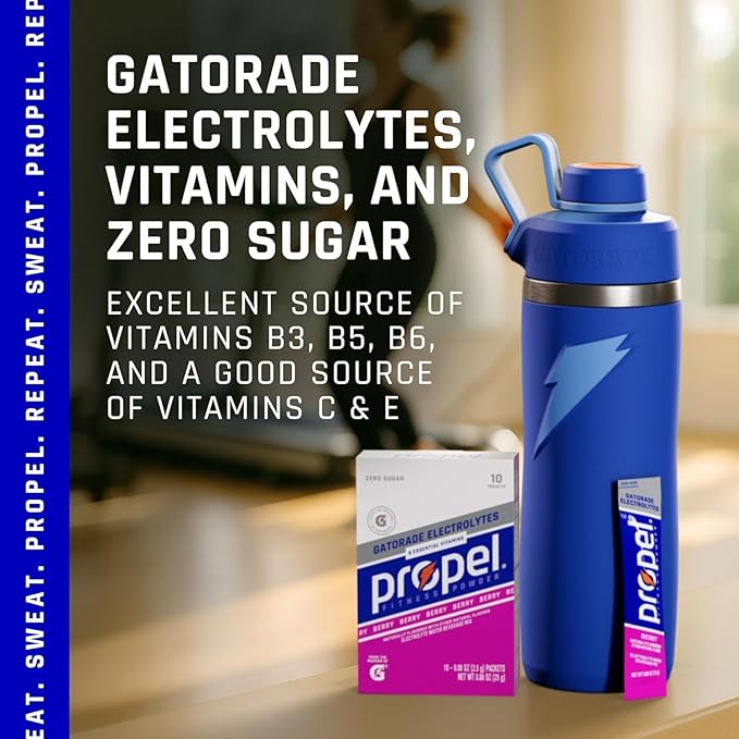 Propel Electrolyte Enhanced Water Drink Mix Powder Packets, Kiwi Strawberry - Image 6