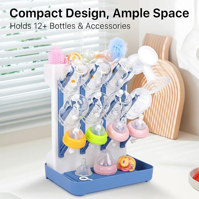Ultimate Baby Bottle Drying Station -Space Saving Standing Drying Rack - Image 4