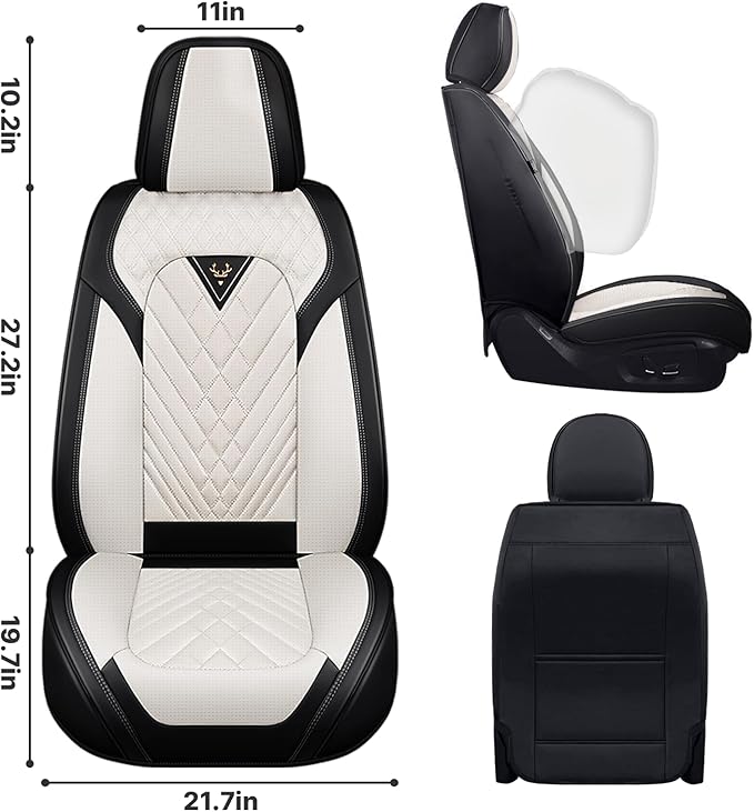 Car Seat Covers, Waterproof Faux Leather Automotive Comfortable Seat Covers - Image 3