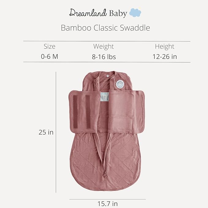 Dreamland Baby Bamboo Viscose Swaddle Blanket. 1.0 TOG Ultra Soft Swaddle - Image 6