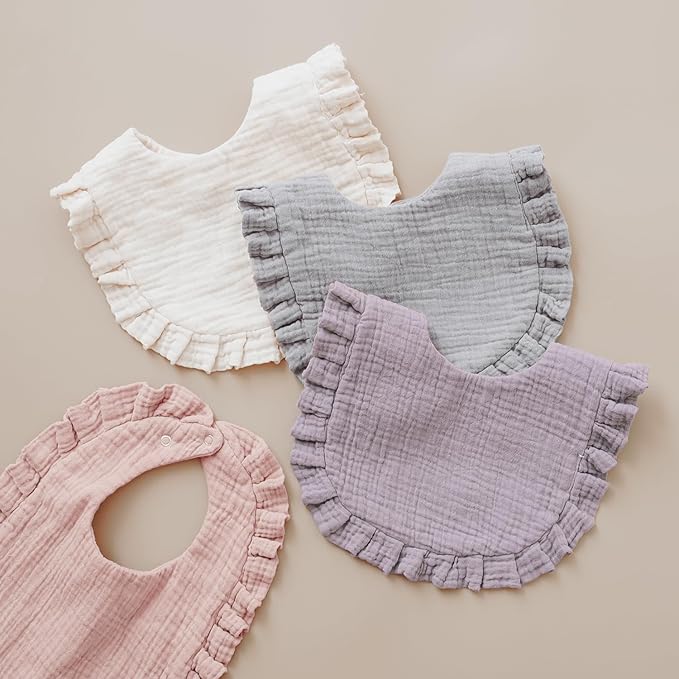 Baby Muslin Bibs Bandana Drool Bibs - Image 6