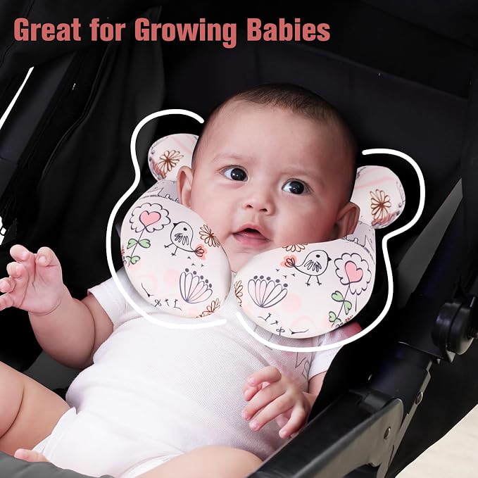 KAKIBLIN Baby Neck Pillow, Upgraded Baby Support Pillow, Babies Head Pillow - Image 4