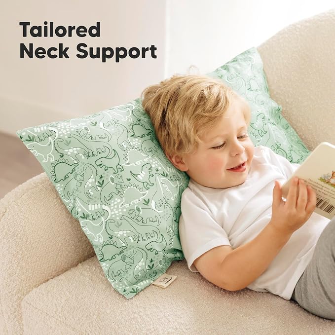 KeaBabies Toddler Pillow with Pillowcase, Jumbo 14X20 - Image 5