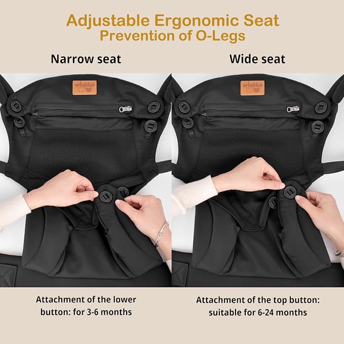 Baby Carrier Newborn to Toddler, Ergonomic Safe Soft Breathable Infant Carrier - Image 4