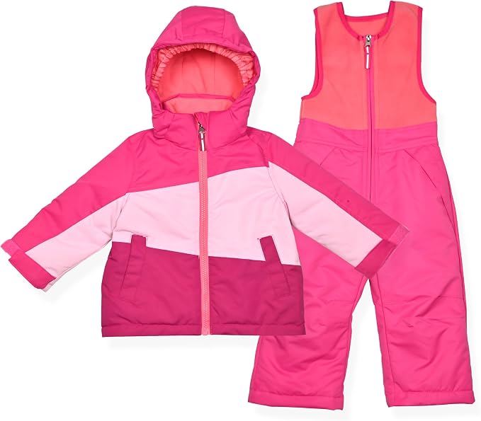 Arctic Quest Little Girls Bib Snow Pants and Ski Jacket Water-Resistant Snowsuit by ArcticQuest