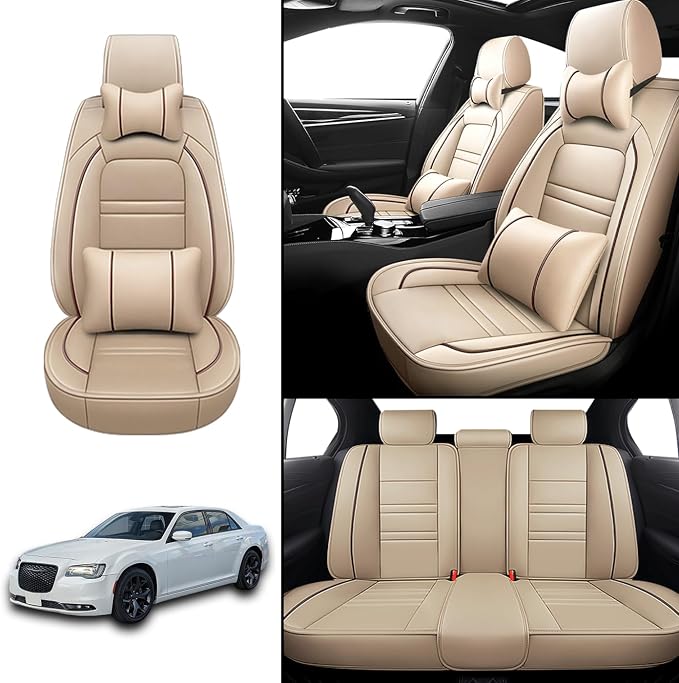 Car Seat Covers for Chrysler Car 300 2005-2023 | 5-Seats Seat Covers, - Image 2
