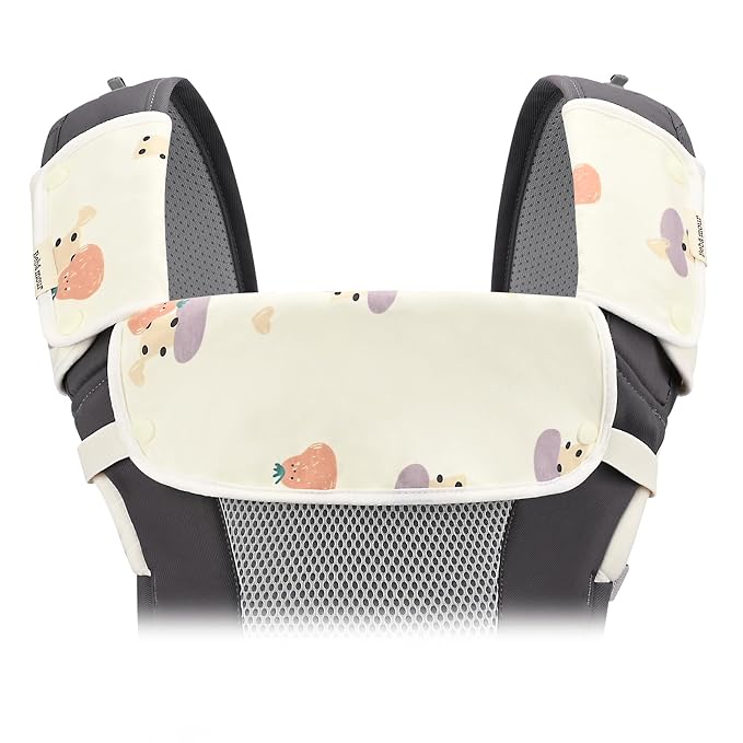 Bebamour Drool and Teething Reversible Cotton Pad White Drool Bib - Image 2