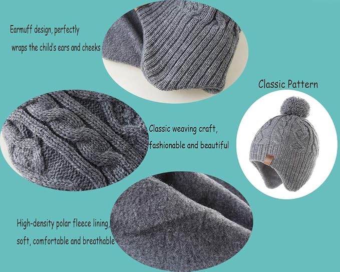 Moon Kitty Baby Boys Hats Toddler Beanies - Image 3