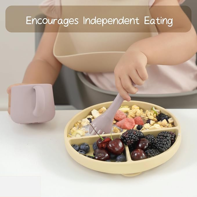 Moonkie Suction Plates for Baby | 100% Silicone BPA-Free Baby Plates - Image 4