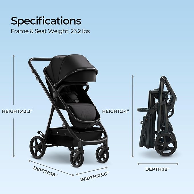 Mompush Meteor2 Baby Stroller 2-in-1 - Image 7