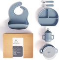 mimi & kiki BPA-Free Silicone Baby Feeding Set, Baby Plates and Bowls Set by mimi+%26+kiki
