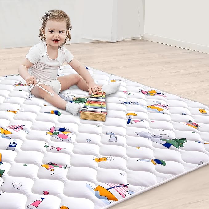 High-Density Foam Baby Play Mat, 36x36 Inches Thicken One-Piece Comfortable and - Image 3