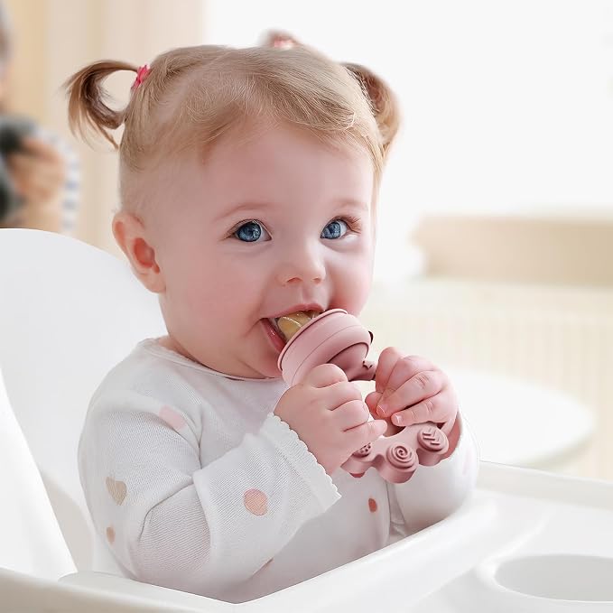 2 Pack Baby Fruit Food Feeder+Breastmilk Popsicle Molds, Baby Teethers - Image 7