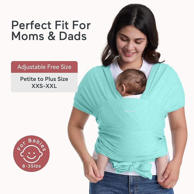 Momcozy Baby Wrap Carrier, Ergonomic Infant Slings - Image 4
