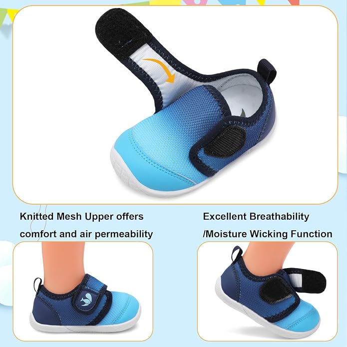 FEETCITY Baby First Walking Shoes Boys Girls Infant Sneakers Crib Shoes - Image 2